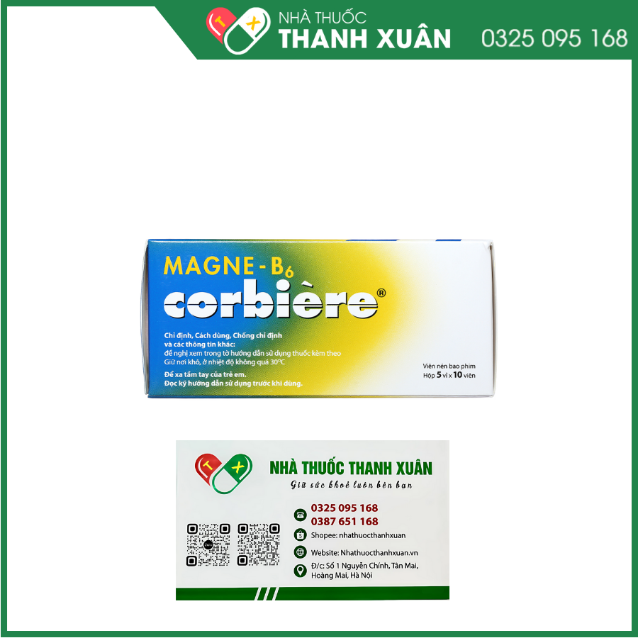 Magne B6 Corbière điều trị thiếu magnesi